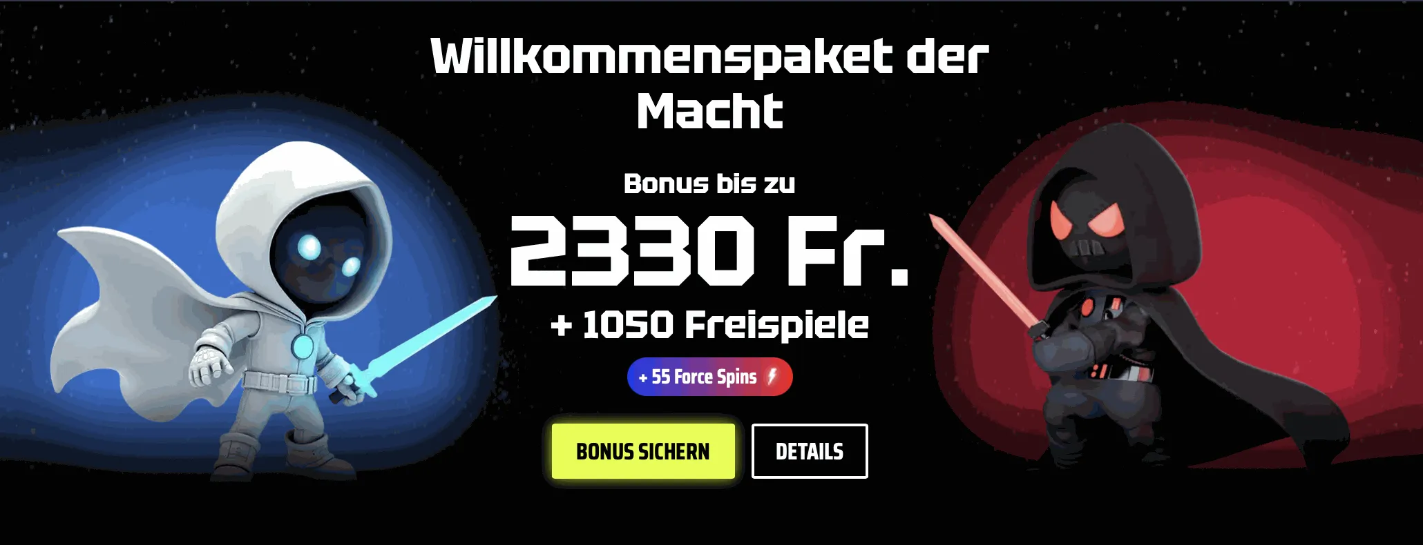 SlotsVader Casino ohne KYC Schweiz